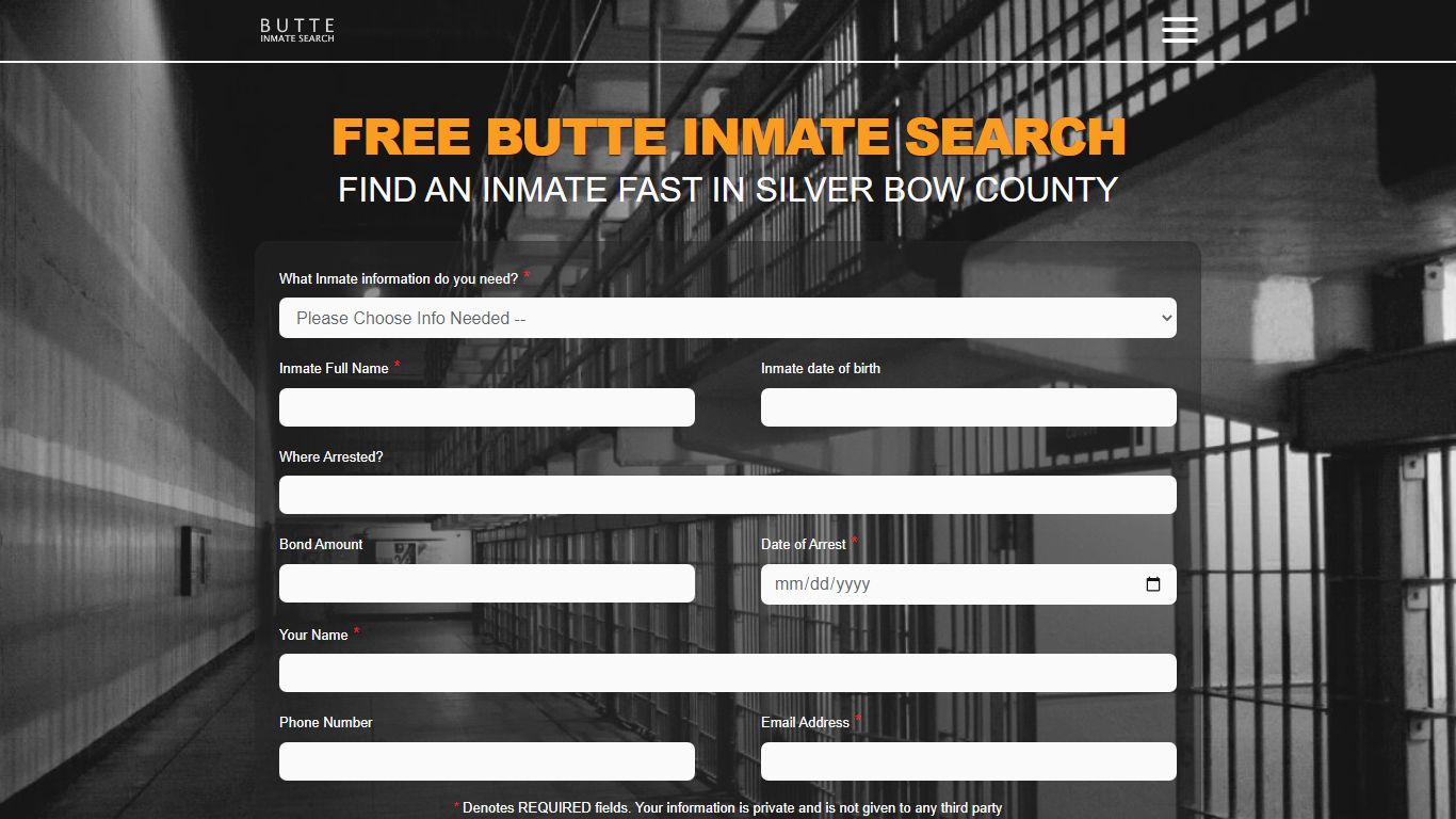 FREE INMATE SEARCH in BUTTE MONTANA